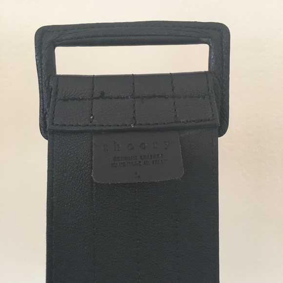 THEORY black leather belt - size L - Picture 2 of 6